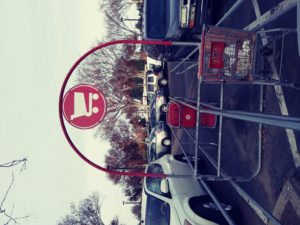 Target Parking Lot with Carts
