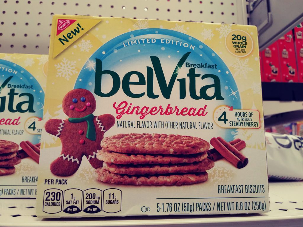 belVita gingerbread breakfast biscuits box