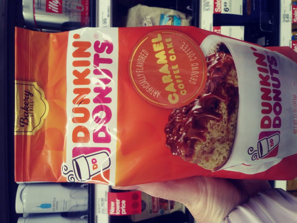 Dunkin’ Donuts caramel coffee cake bagged coffee