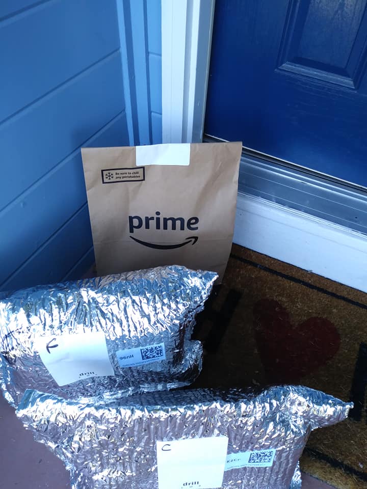 My Whole Foods food delivery at my doorstep