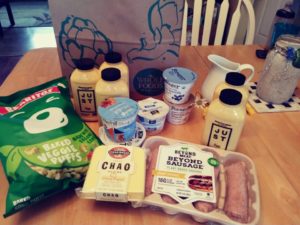 My Whole Foods Shopping Trip that includes Just Eff, Beyond Sausage Links and Kite Hill Yogurt
