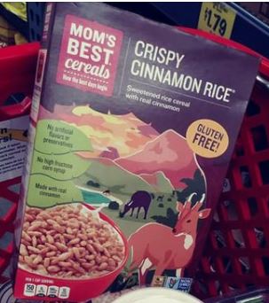Mom's Best crispy cinnamon rice cereal