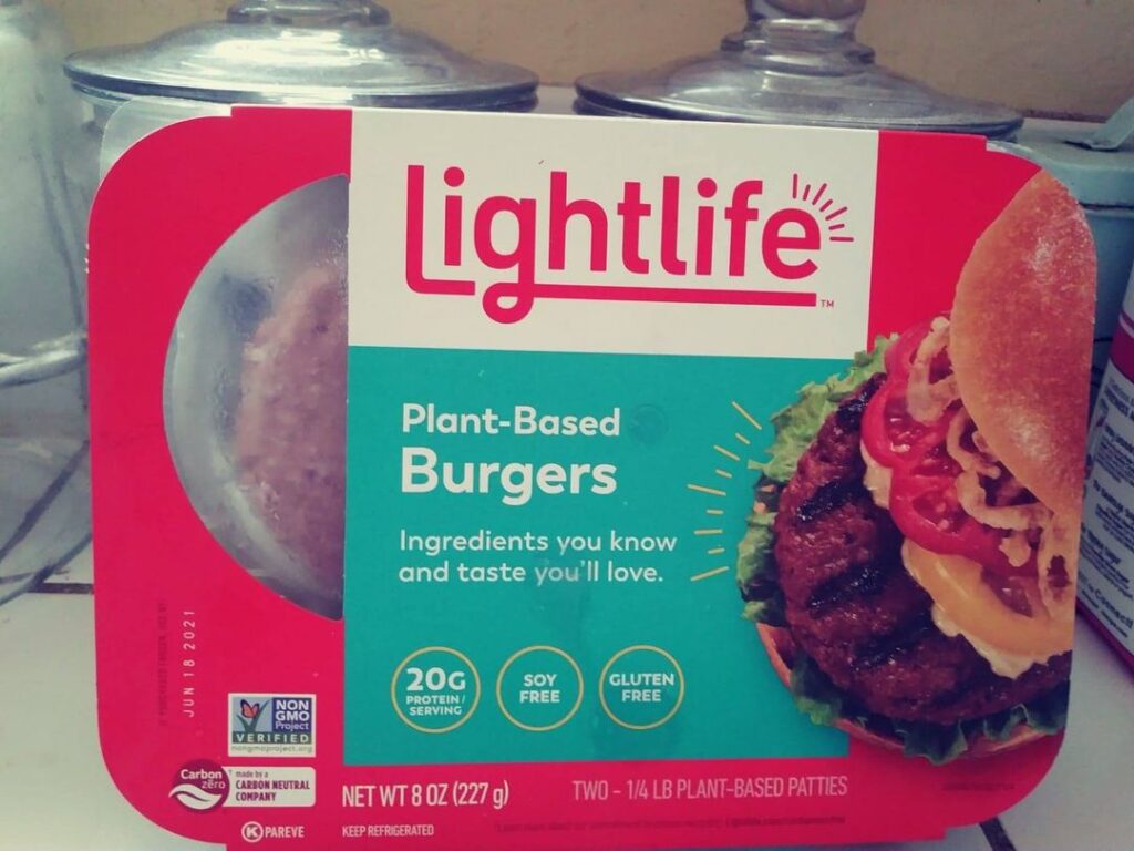 Lightlife burger package
