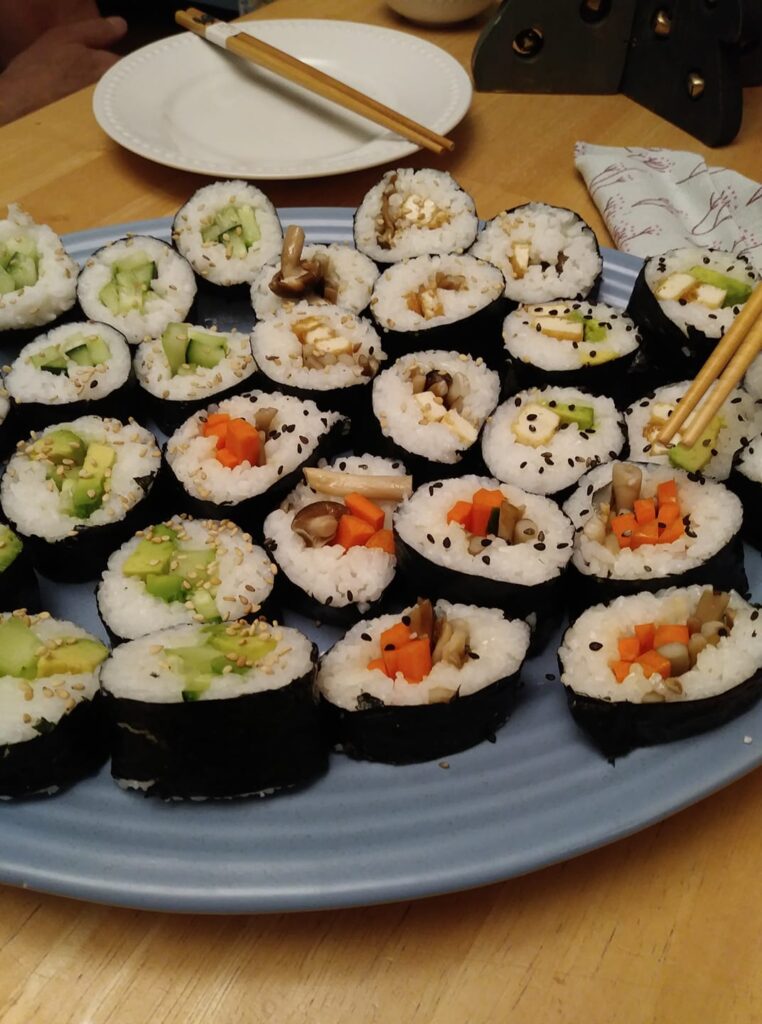 Homemade Vegan Sushi