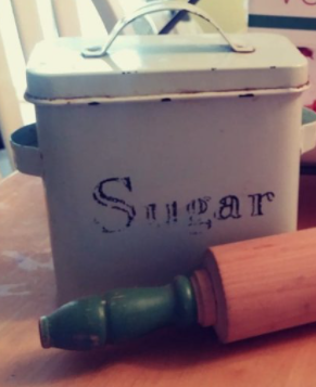 Sugar Canister with Rolling Pin