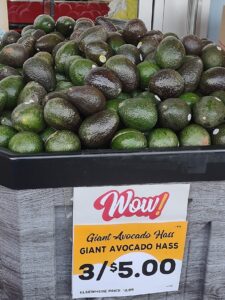 Avocados at Grocery Outlet