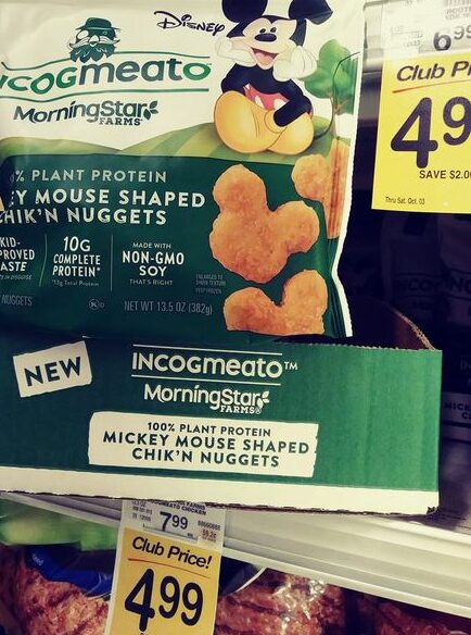 Incogmeato Vegan Nuggets Mickey-Mouse shape