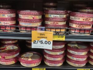Sabra Hummus marked two for $5