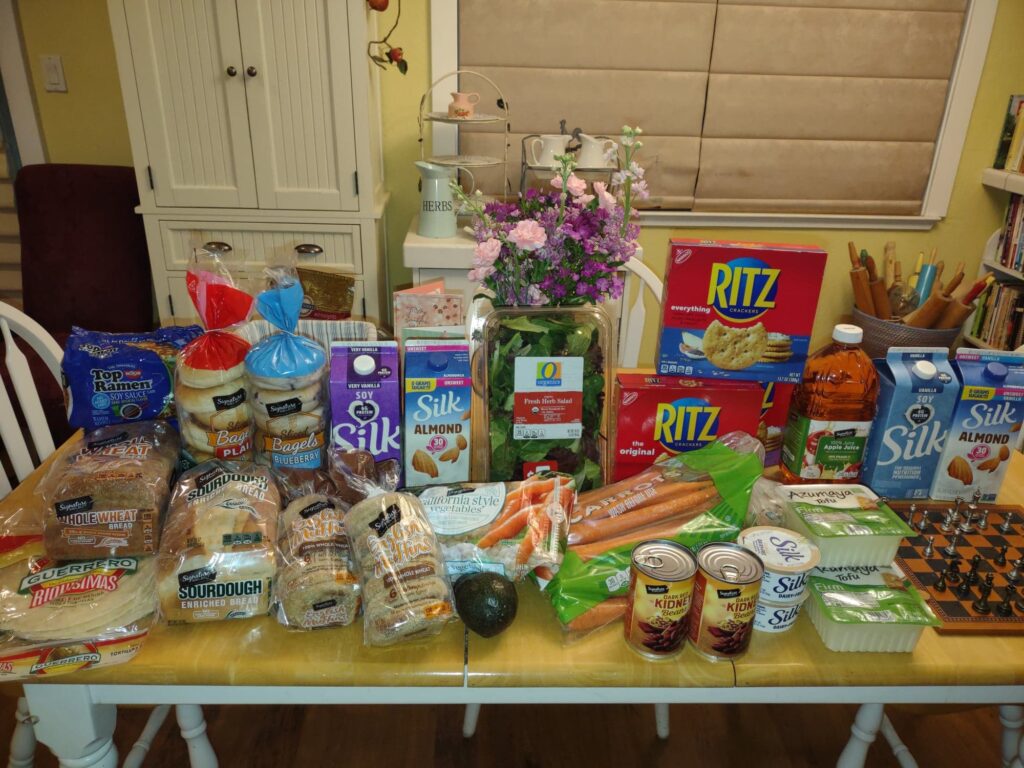 Safeway Shoppig Trip, picture on my dining table