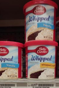 Betty Crocker whipped vanilla frosting