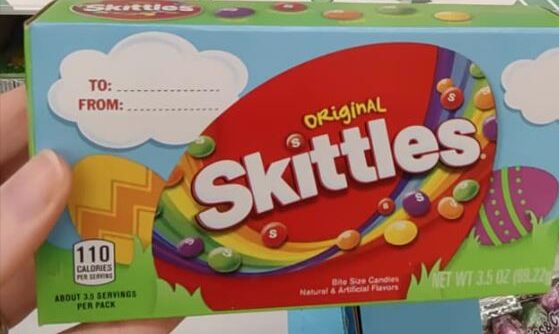Easter Skittles Box