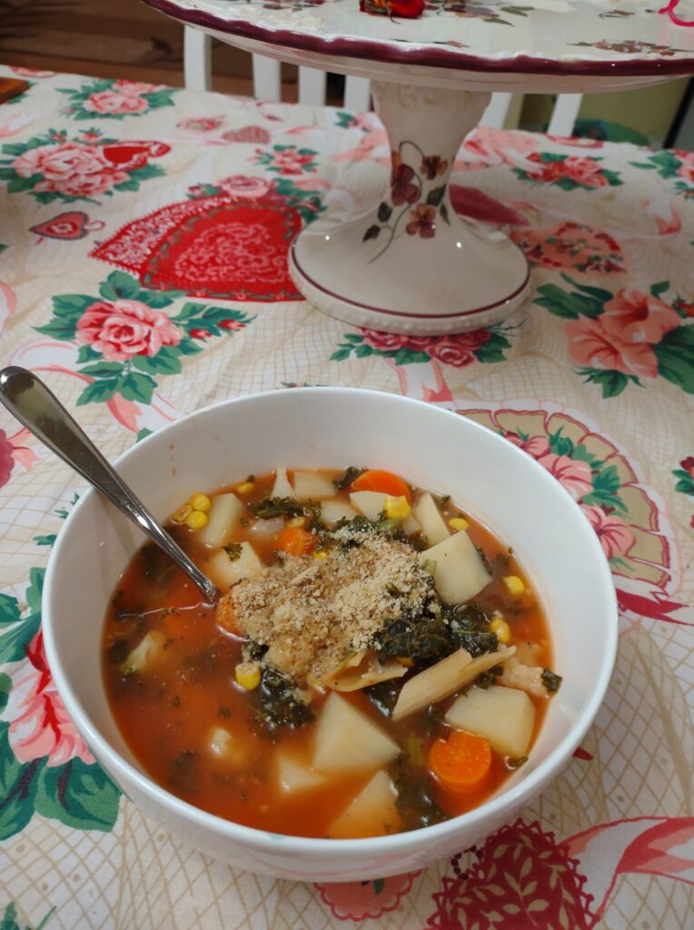 Bowl of Homemade Vegetable Soup