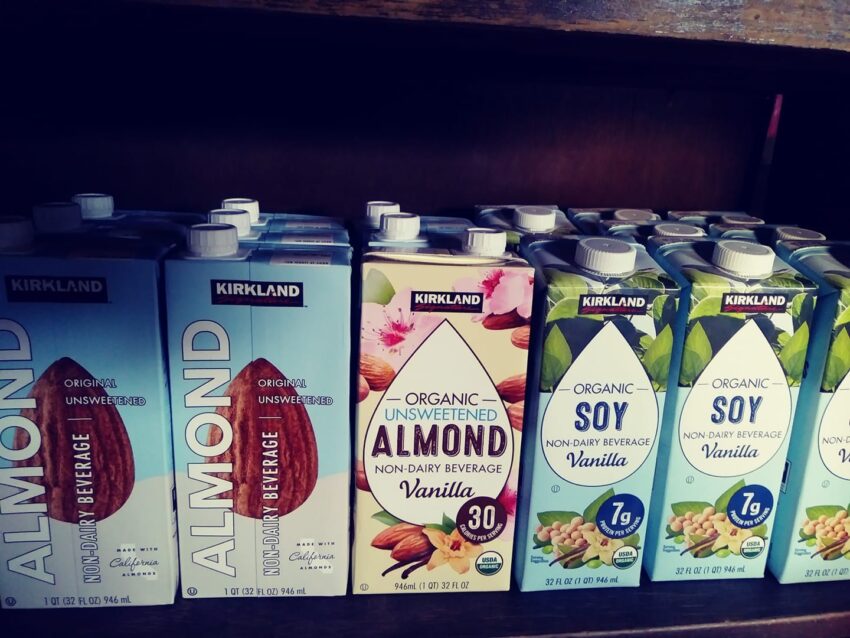 Costco almond and soy milks