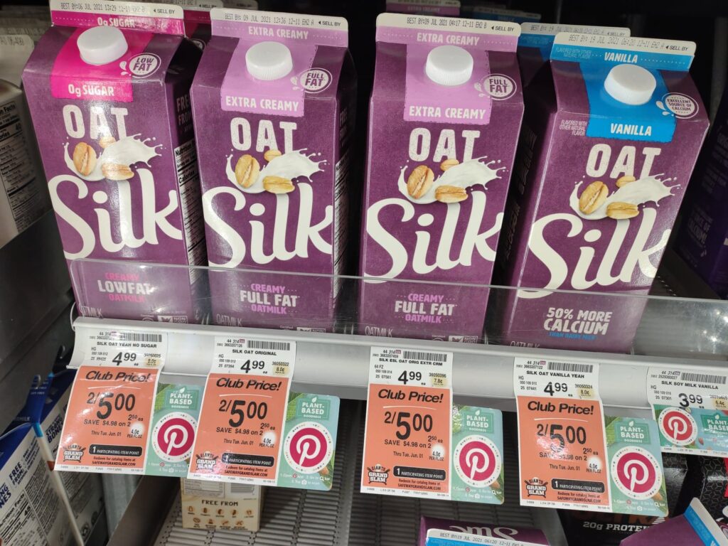 Assorted Silk oatmilk 2/$5