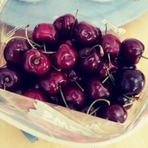 Cherries in bag