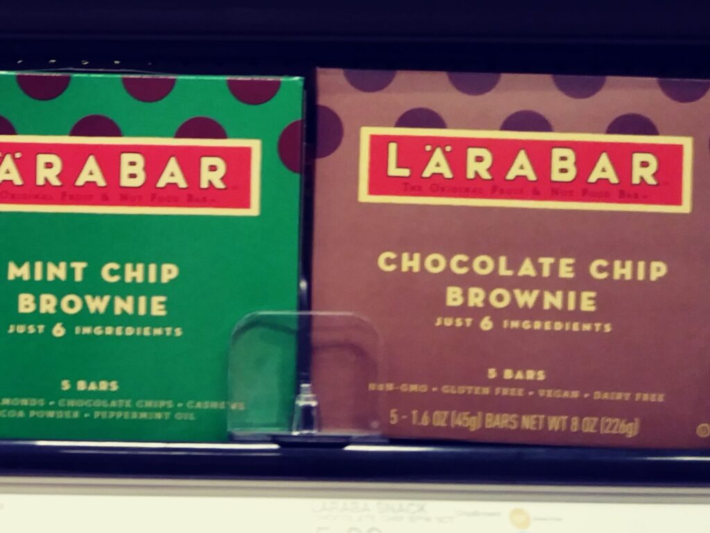 Larabars on store shelf