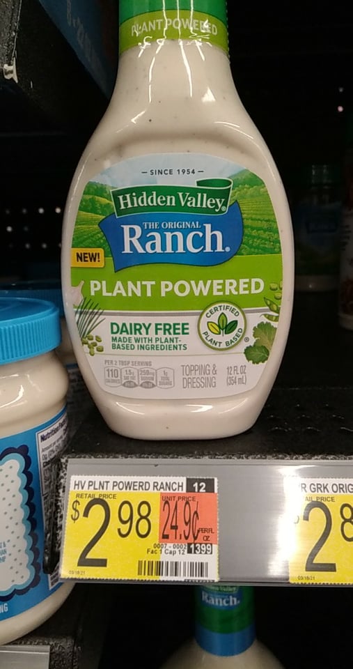 Hidden Valley Ranch Plant Powered Vegan Dressing