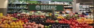 Organic produce section at Safeway