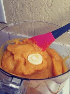 fresh pumpkin puree in food processor