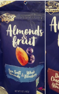 Blue Diamond Almonds and Fruit sea salt and blueberry