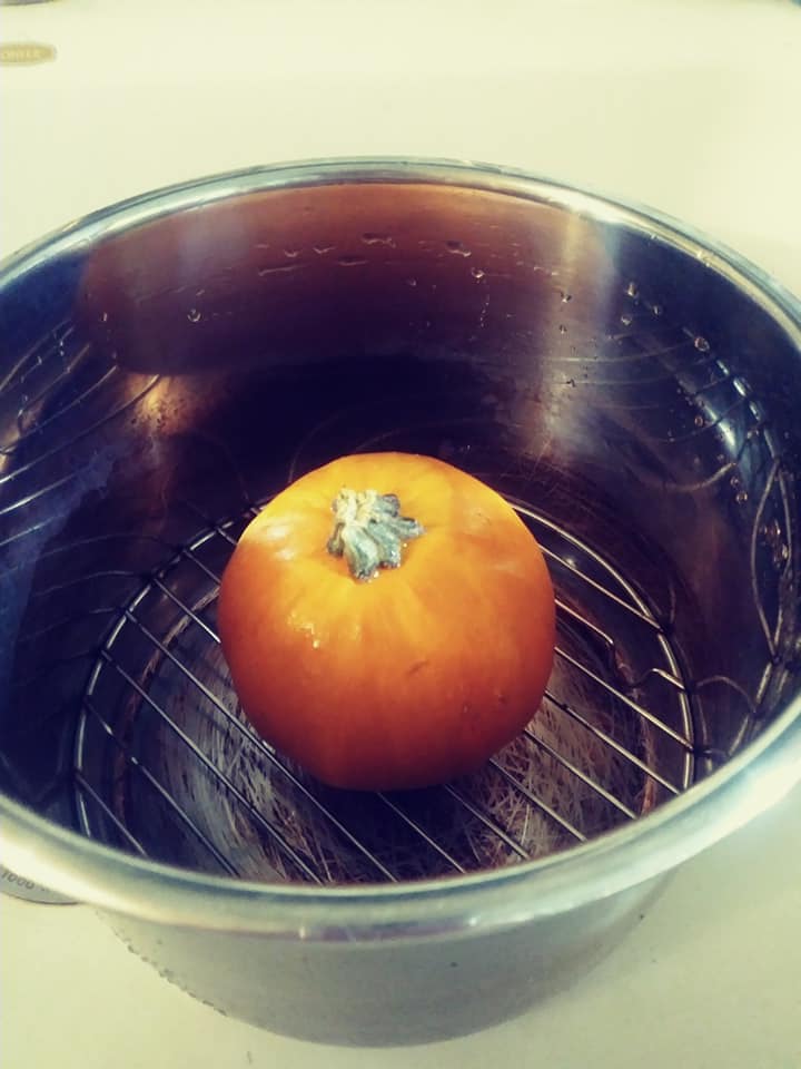 whole pumpkin in Instant Pot