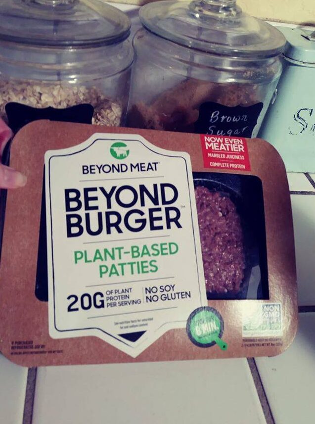 Beyond Meat burgers package
