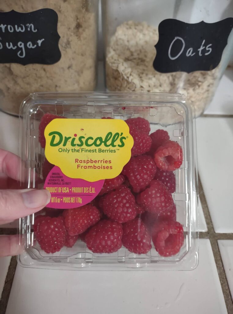 pack of Driscoll's raspberries