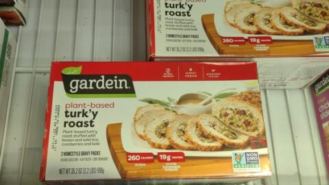 Gardein Thanksgiving roast at Safeway marked $14.99