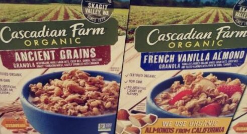 Cascadian Farms Cereal Boxes
