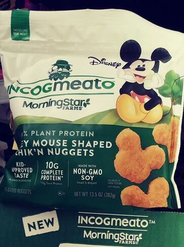 Incogmeato Mickey Mouse shaped nuggets