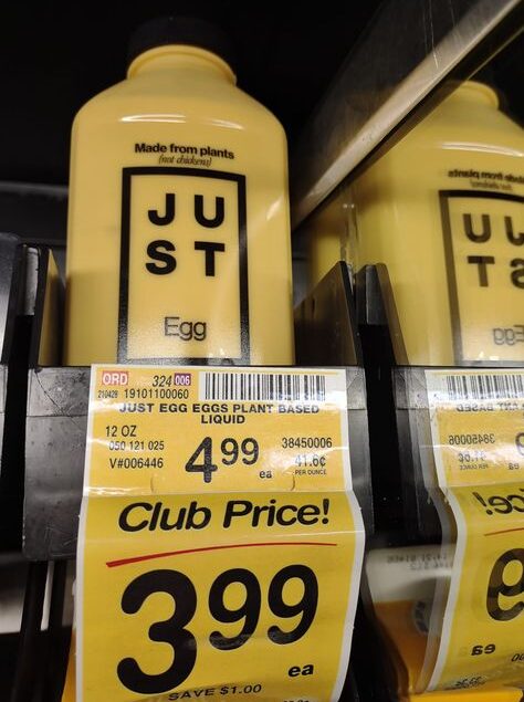 Just Egg bottles at Safeway $3.99