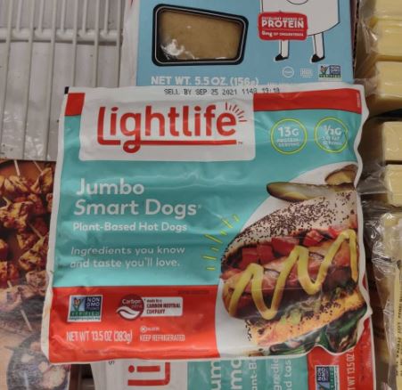 pack of Lightlife jumbo smart dogs
