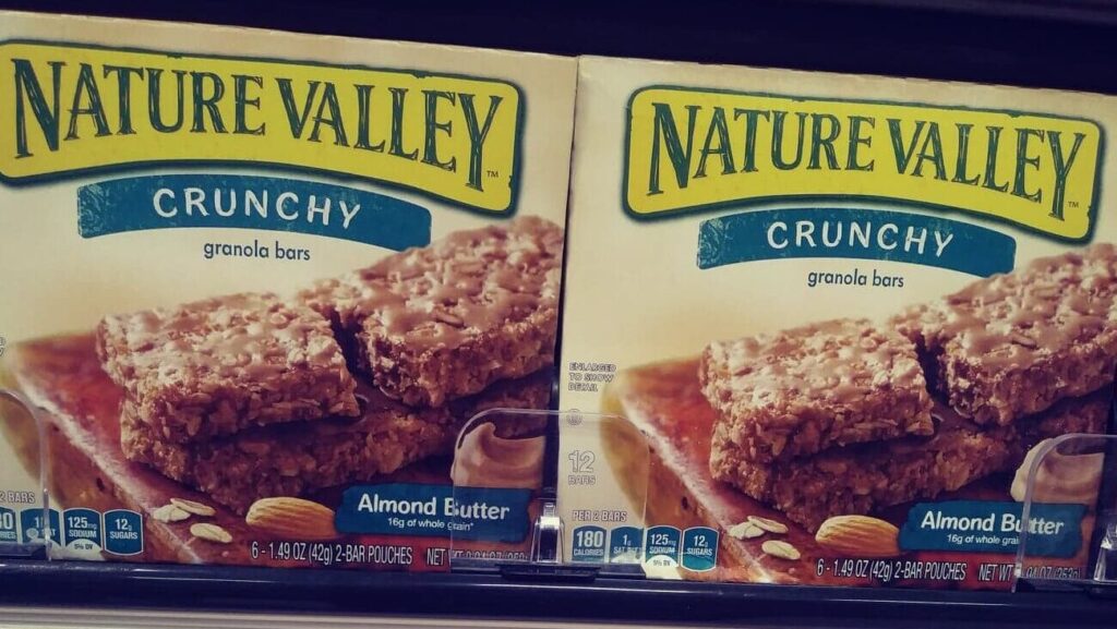Nature Valley almond butter bars