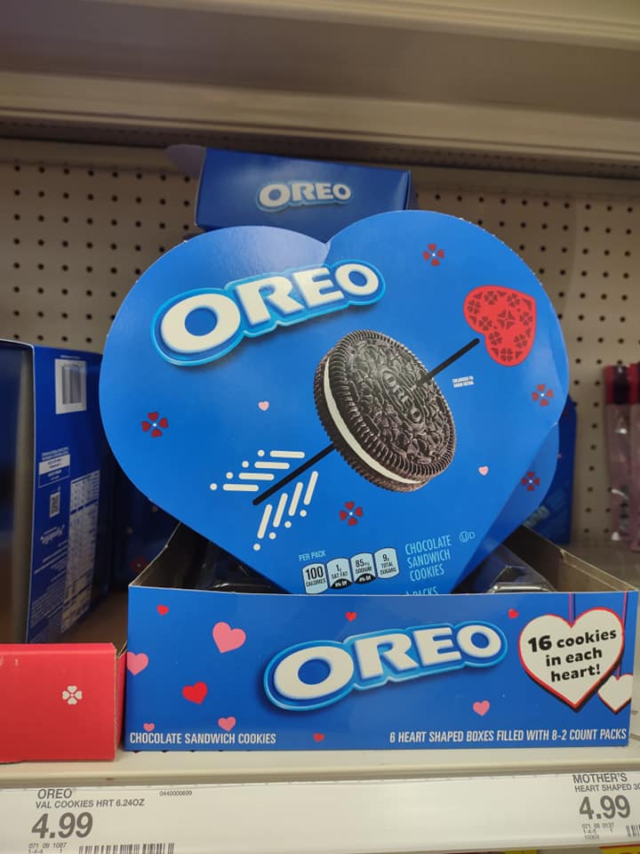 Oreo Valentine's box at Target marked $4.99