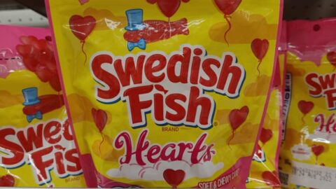 Swedish Fish Hearts bag
