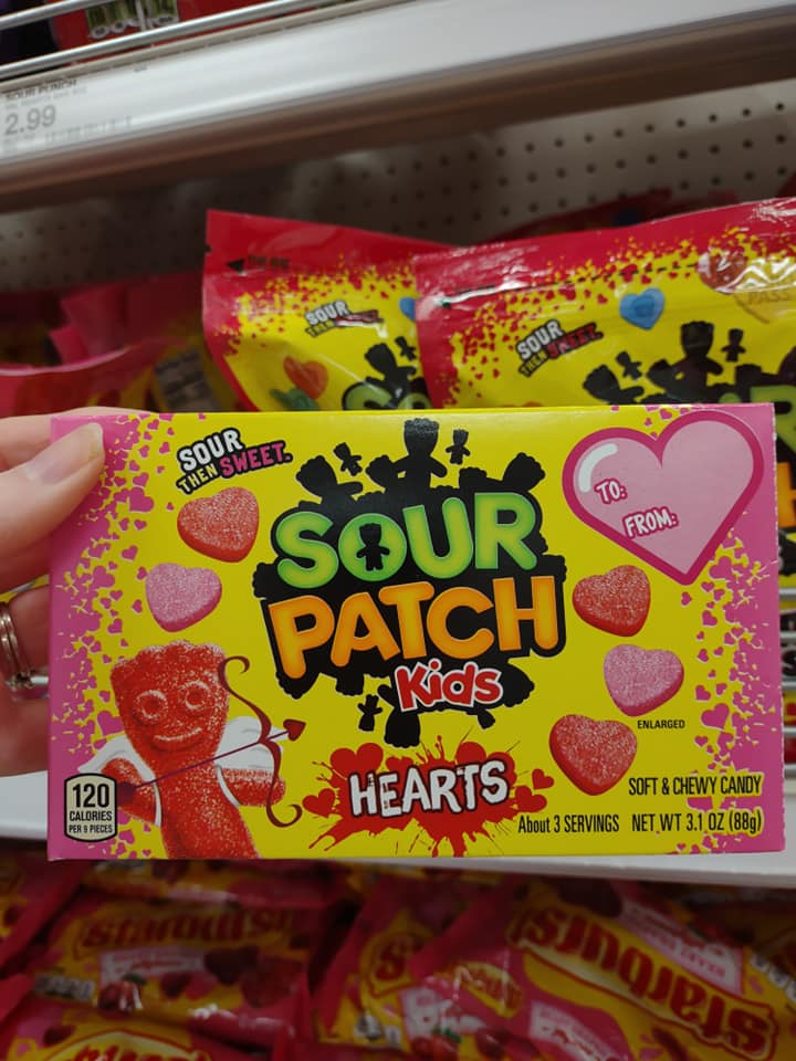 Valentine sour patch hearts