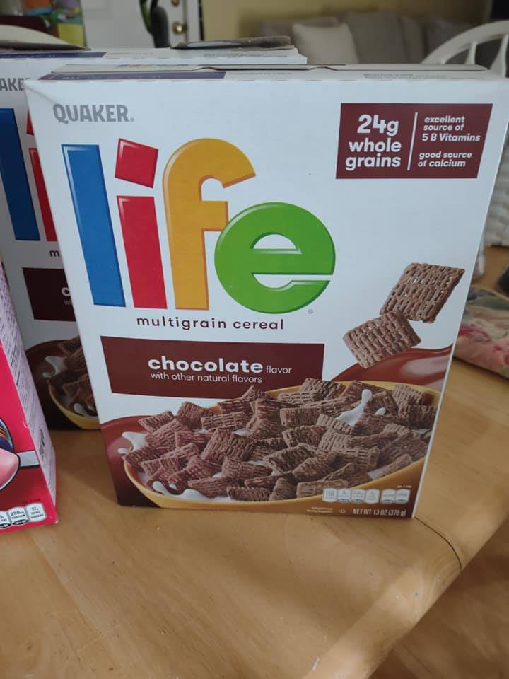 Quaker Life cereal chocolate