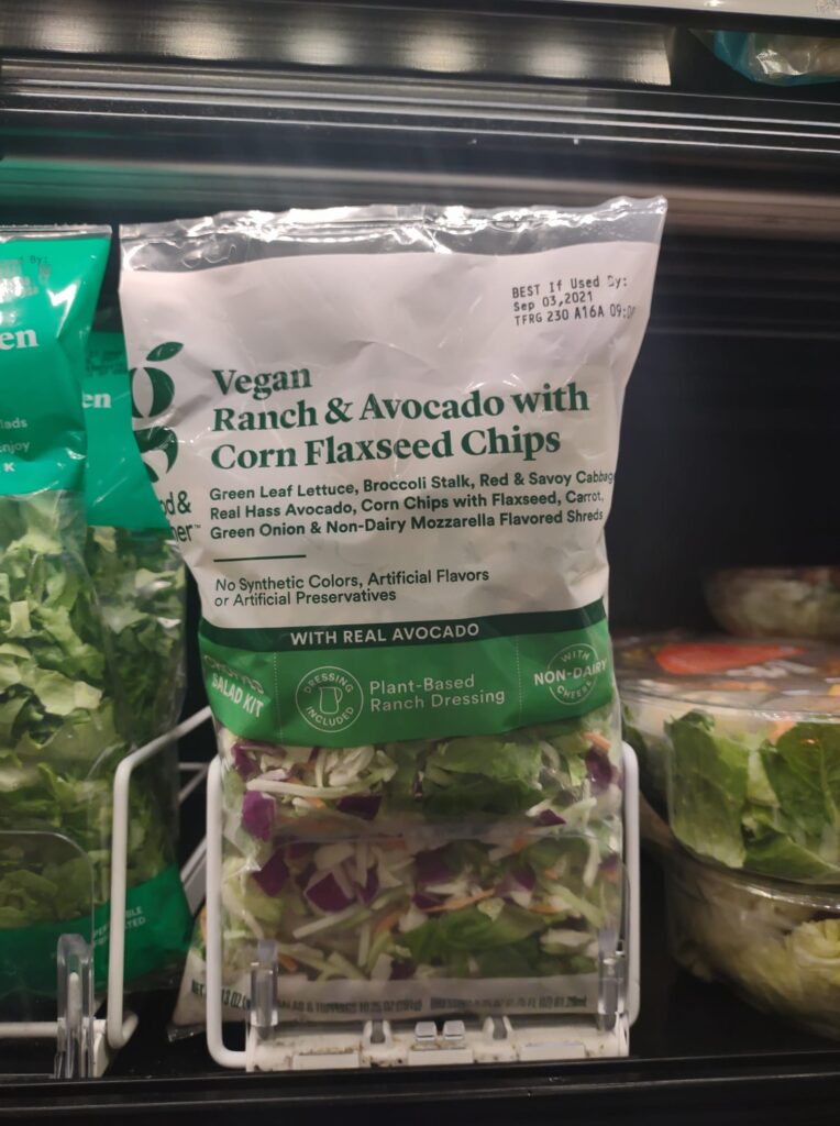 Good and Gather vegan ranch salad kit