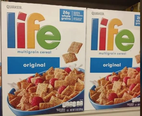 Life original cereal boxes