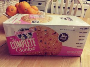 case of Lenny and Larry's birthday cake cookies