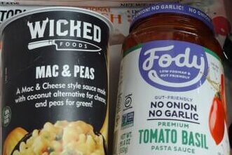 Sprouts trip free items, Wicked Mac and Peas, Atoria's lavash bread, Fody tomato basil sauce