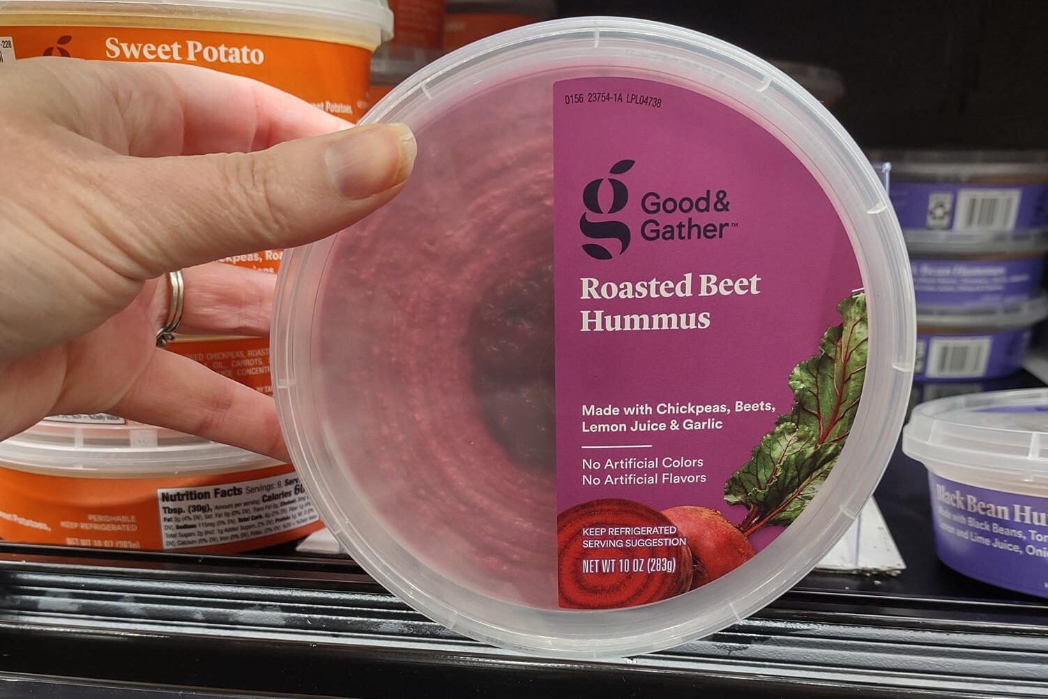 Target Good and Gather beet hummus