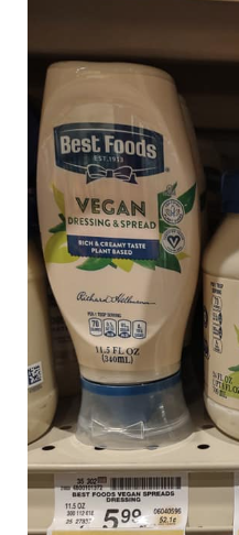 Best Foods Vegan Squeeze Mayo