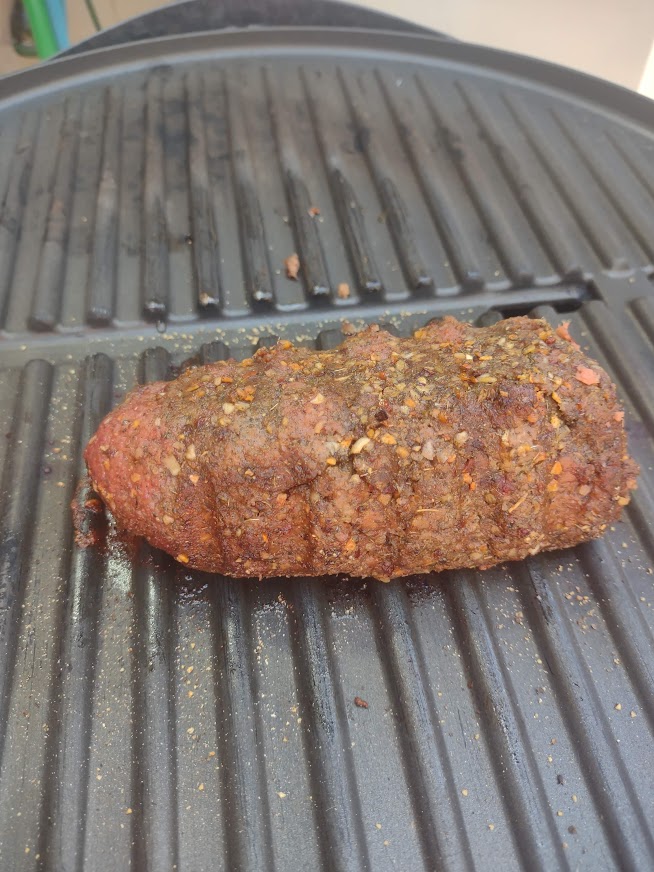 vegan steak on grill