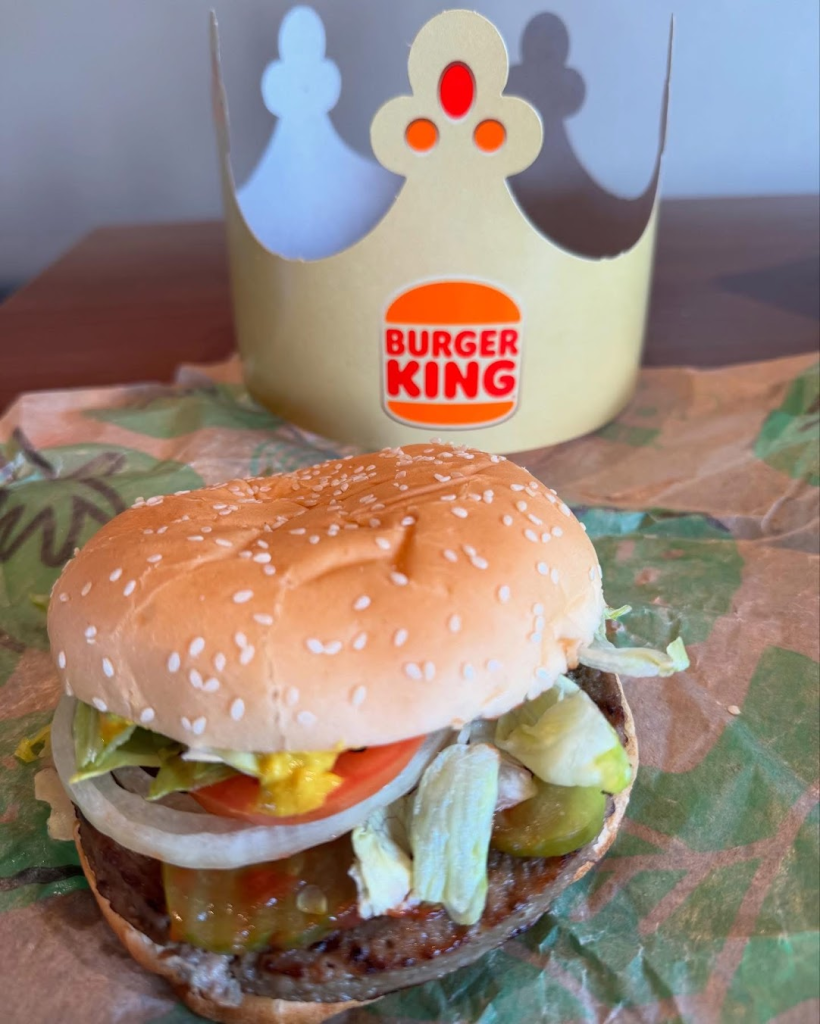 Burger King Impossible burger and crown