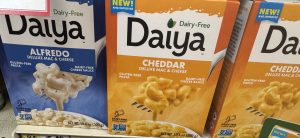 Daiya Deluxe boxes on store shelf
