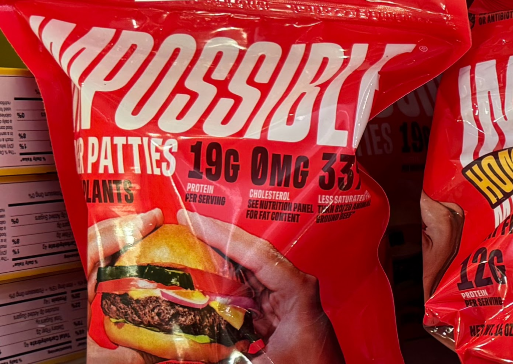 Impossible burgers bag